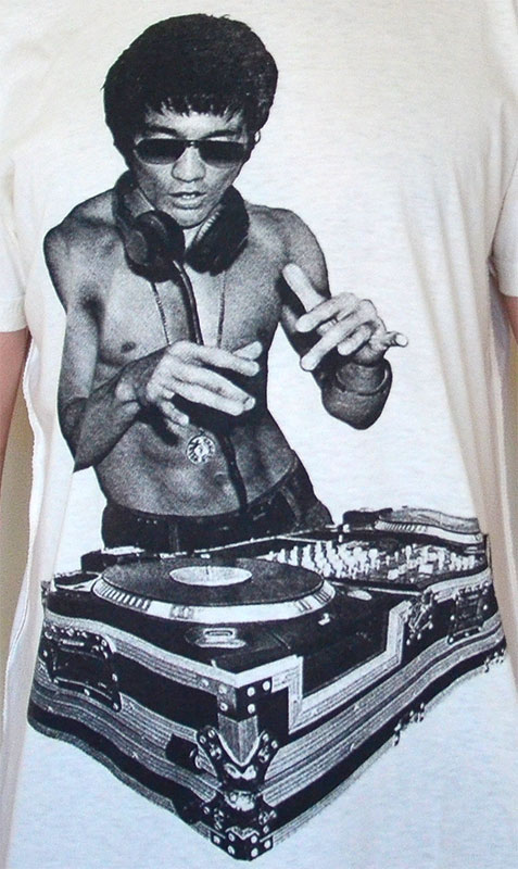 Tshirt Bruce Lee Dj - Cotton Size M, L, XL Unisex Regular fit.