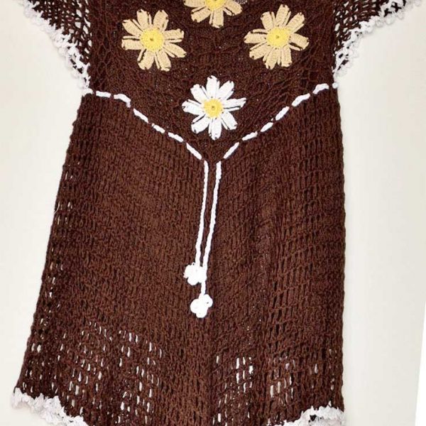 top crochet brown