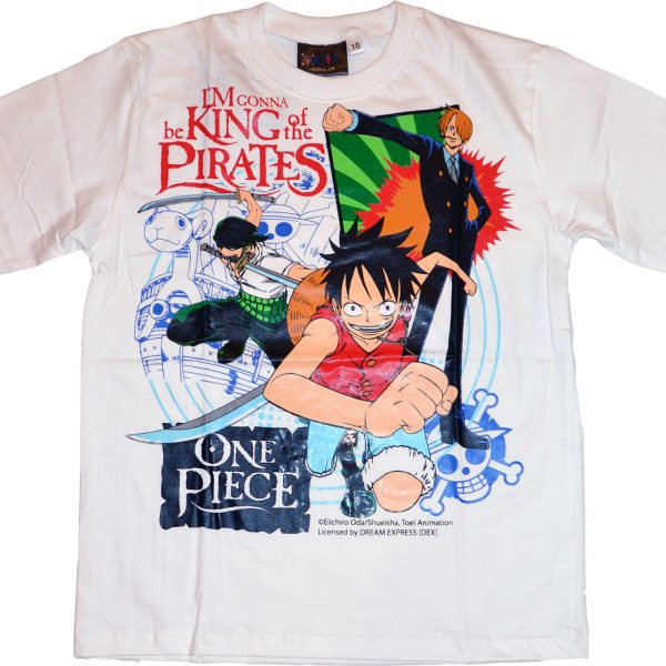 One Piece T-Shirt, One Piece Pirate Luffy Tee Shirt – T-Shirt Kingship